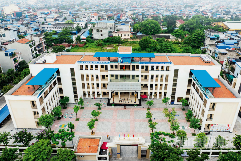 Trường Tiểu học Nguyễn Tất Thành, phường Nam Định. Ảnh: Viết Dư