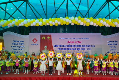 HỘI THI GIÁO VIÊN DẠY GIỎI CƠ SỞ GIÁO DỤC MẦM NON TỈNH NINH BÌNH NĂM HỌC 2020-2021