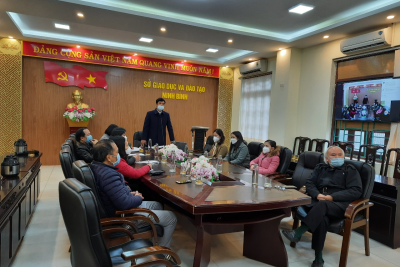 Hội nghị tập huấn, bồi dưỡng trực tuyến cho cán bộ quản lý, giáo viên, nhân viên các cơ sở giáo dục xử lý thích ứng an toàn, linh hoạt với dịch Covid-19 trong tình hình mới