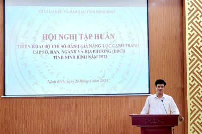 Sở Giáo dục và Đào tạo tập huấn triển khai bộ chỉ số đánh giá năng lực cạnh tranh cấp sở, ban, ngành và địa phương thuộc tỉnh Ninh Bình năm 2023