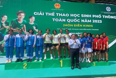 Đoàn vận động viên của ngành giáo dục Ninh Bình tham gia Giải thể thao học sinh phổ thông toàn quốc năm 2023