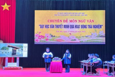 Chuyên đề “Dạy học văn thuyết minh qua hoạt động trải nghiệm” tại Trung tâm GDNN-GDTX huyện Yên Mô