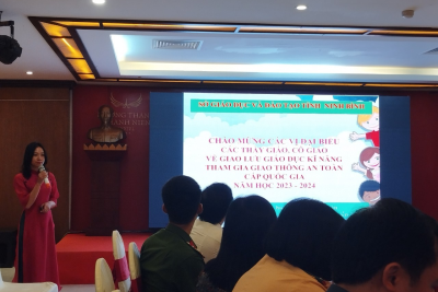 Sở Giáo dục và Đào tạo Ninh Bình đạt Xuất sắc tại Hội thảo và Giao lưu giáo dục kỹ năng tham gia giao thông an toàn quốc gia cấp tiểu học