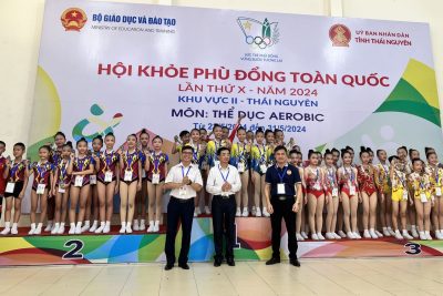 Đoàn vận động viên của ngành giáo dục giành được nhiều huy chương tại Hội khỏe Phù Đổng toàn quốc