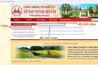 Chuẩn hóa quy trình nội bộ giải quyết thủ tục hành chính lĩnh vực Giáo dục và Đào tạo thuộc thẩm quyền giải quyết của Sở Giáo dục và Đào tạo, UBND cấp huyện, UBND cấp xã trên địa bàn tỉnh Ninh Bình