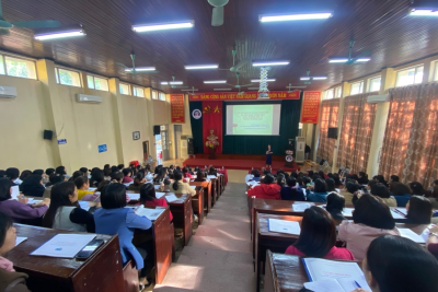 Bồi dưỡng công tác giáo dục, truyền thông về dinh dưỡng hợp lý đảm bảo phát triển thể chất trẻ em, học sinh phòng chống bệnh không lây nhiễm trong trường học
