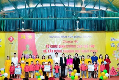 Sở Giáo dục và Đào tạo tổ chức chuyên đề “Tổ chức dinh dưỡng cho trẻ thơ để xây dựng trường học hạnh phúc” tại Trường Mầm non Đông Thành, thành phố Hoa Lư