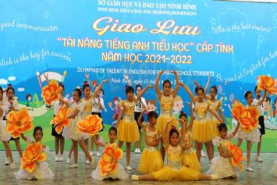Sở Giáo dục và Đào tạo tổ chức thành công Giao lưu “Tài năng tiếng Anh tiểu học” cấp tỉnh