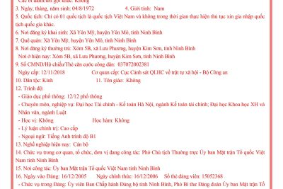 ĐƠN VỊ BẦU CỬ SỐ 9