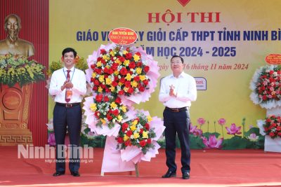 Khai mạc Hội thi giáo viên dạy giỏi cấp THPT tỉnh Ninh Bình năm học 2024-2025