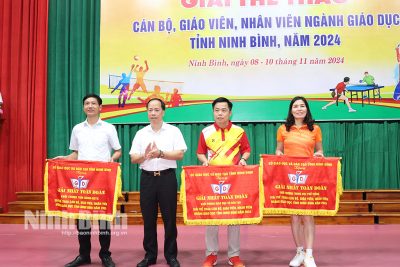 Bế mạc Giải thể thao cán bộ, giáo viên, nhân viên ngành Giáo dục tỉnh Ninh Bình năm 2024